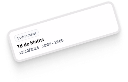 Carte TD de Maths